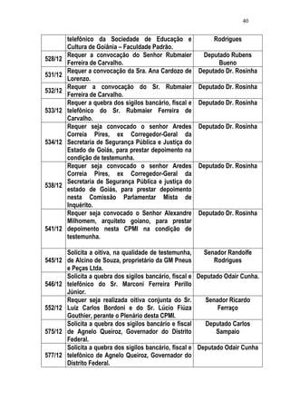 Relatório CPMI do Cachoeira parte 2