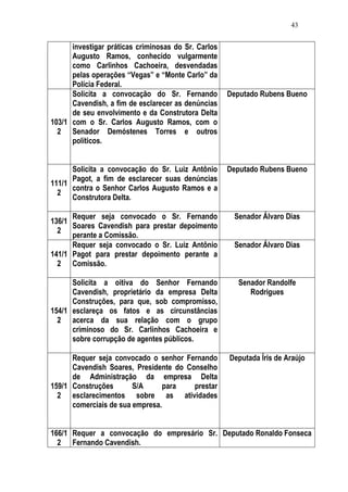 Relatório CPMI do Cachoeira parte 2