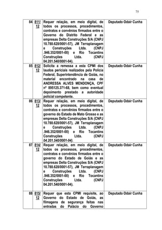 Relatório CPMI do Cachoeira parte 2