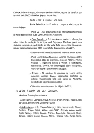 Relatório CPMI do Cachoeira parte 2