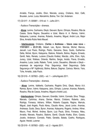 Relatório CPMI do Cachoeira parte 2