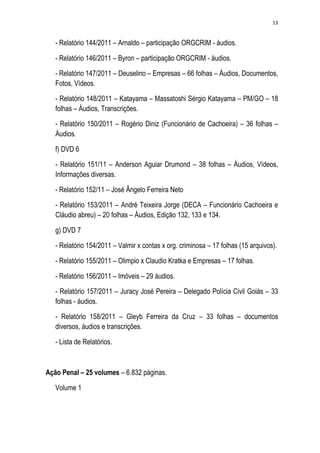 Relatório CPMI do Cachoeira parte 2