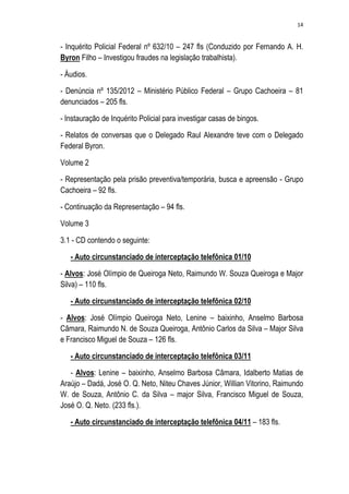 Relatório CPMI do Cachoeira parte 2