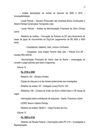 Relatório CPMI do Cachoeira parte 2