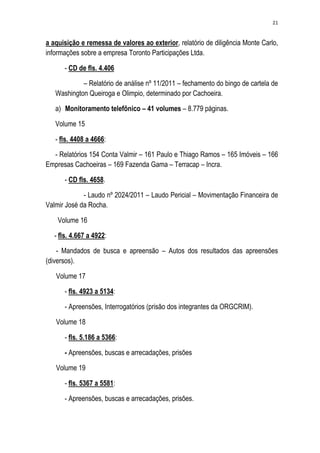 Relatório CPMI do Cachoeira parte 2