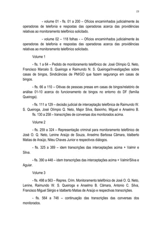 Relatório CPMI do Cachoeira parte 2