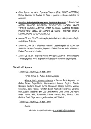 Relatório CPMI do Cachoeira parte 2