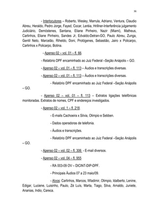 Relatório CPMI do Cachoeira parte 2