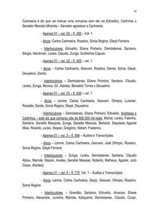 Relatório CPMI do Cachoeira parte 2