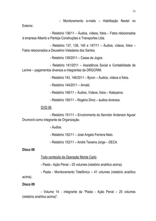 Relatório CPMI do Cachoeira parte 2