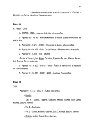 Relatório CPMI do Cachoeira parte 2