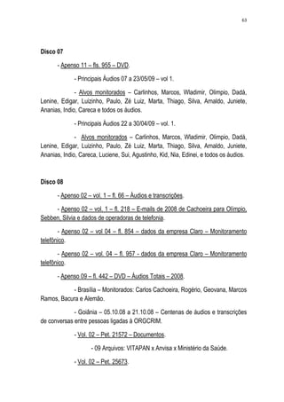 Relatório CPMI do Cachoeira parte 2