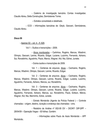 Relatório CPMI do Cachoeira parte 2