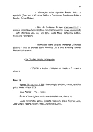 Relatório CPMI do Cachoeira parte 2