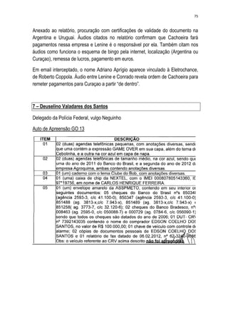 Relatório CPMI do Cachoeira parte 2