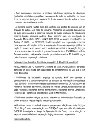 Relatório CPMI do Cachoeira parte 2