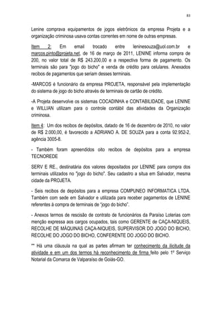 Relatório CPMI do Cachoeira parte 2