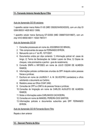 Relatório CPMI do Cachoeira parte 2