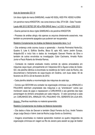 Relatório CPMI do Cachoeira parte 2