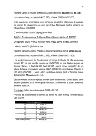 Relatório CPMI do Cachoeira parte 2