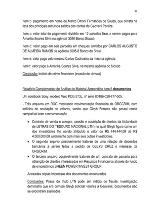 Relatório CPMI do Cachoeira parte 2