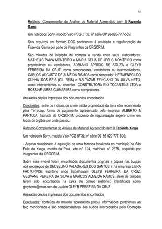 Relatório CPMI do Cachoeira parte 2