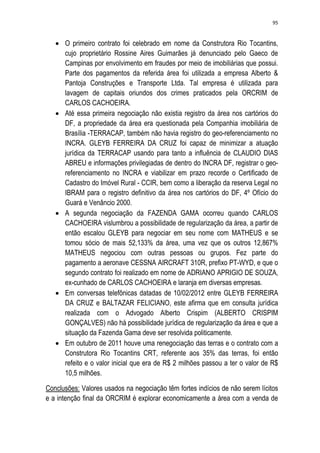 Relatório CPMI do Cachoeira parte 2