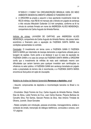 Relatório CPMI do Cachoeira parte 2