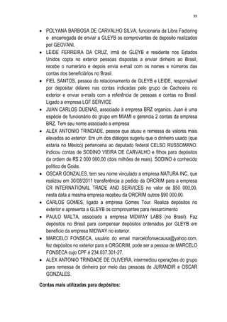 Relatório CPMI do Cachoeira parte 2