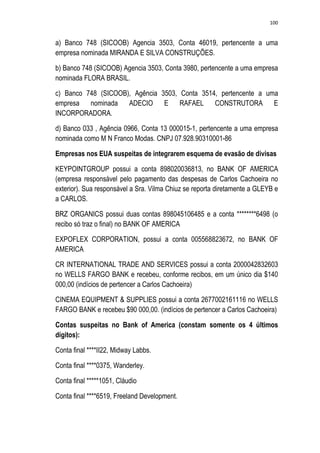 Relatório CPMI do Cachoeira parte 2