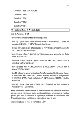 Relatório CPMI do Cachoeira parte 2