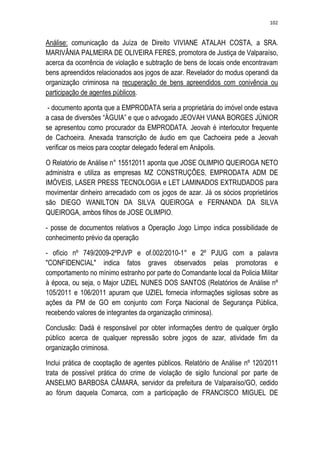 Relatório CPMI do Cachoeira parte 2