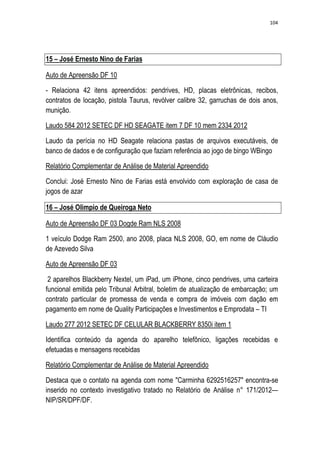 Relatório CPMI do Cachoeira parte 2