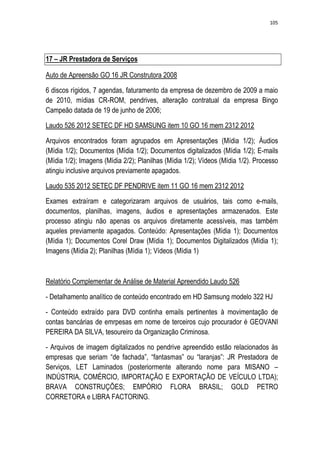 Relatório CPMI do Cachoeira parte 2