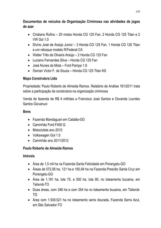 Relatório CPMI do Cachoeira parte 2