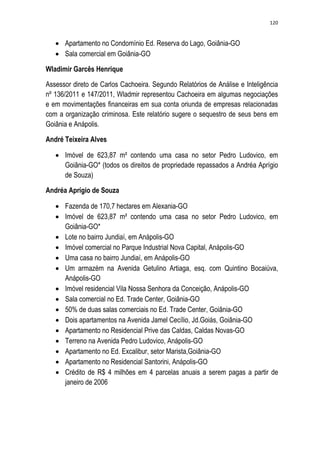 Relatório CPMI do Cachoeira parte 2