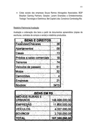 Relatório CPMI do Cachoeira parte 2