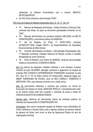 Relatório CPMI do Cachoeira parte 2