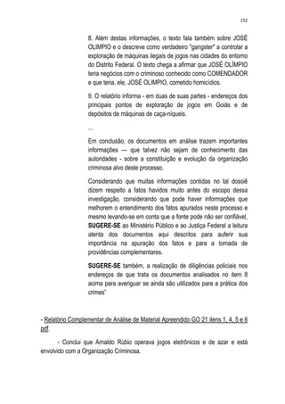 Relatório CPMI do Cachoeira parte 2