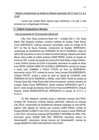 Relatório CPMI do Cachoeira parte 2