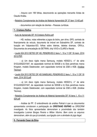 Relatório CPMI do Cachoeira parte 2