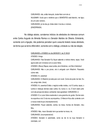 Relatório CPMI do Cachoeira parte 2