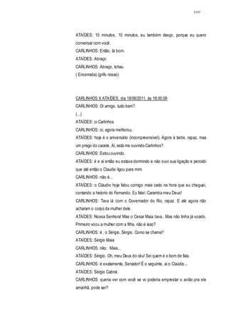 Relatório CPMI do Cachoeira parte 2