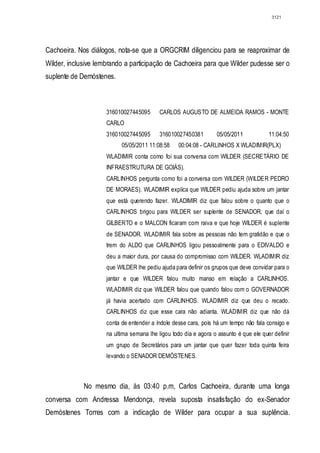 Relatório CPMI do Cachoeira parte 2