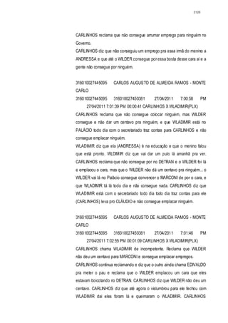 Relatório CPMI do Cachoeira parte 2