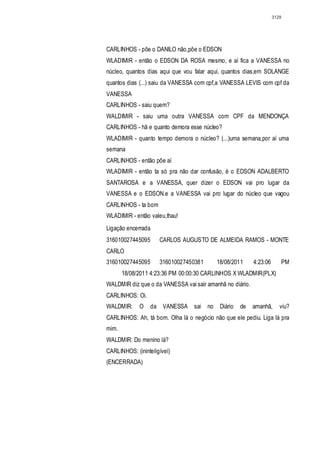 Relatório CPMI do Cachoeira parte 2