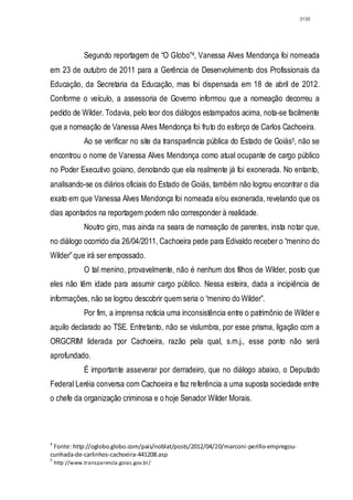 Relatório CPMI do Cachoeira parte 2