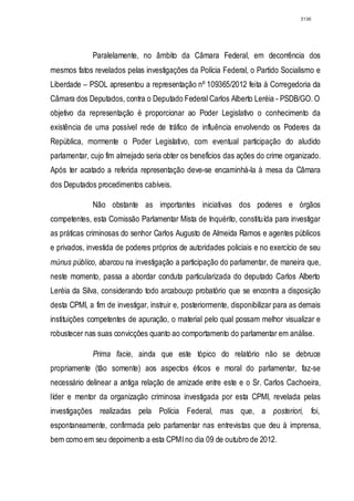 Relatório CPMI do Cachoeira parte 2