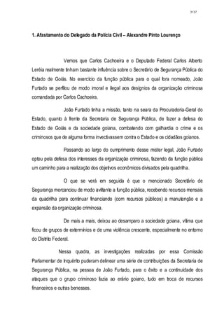 Relatório CPMI do Cachoeira parte 2