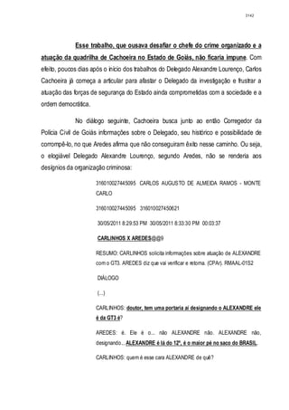 Relatório CPMI do Cachoeira parte 2